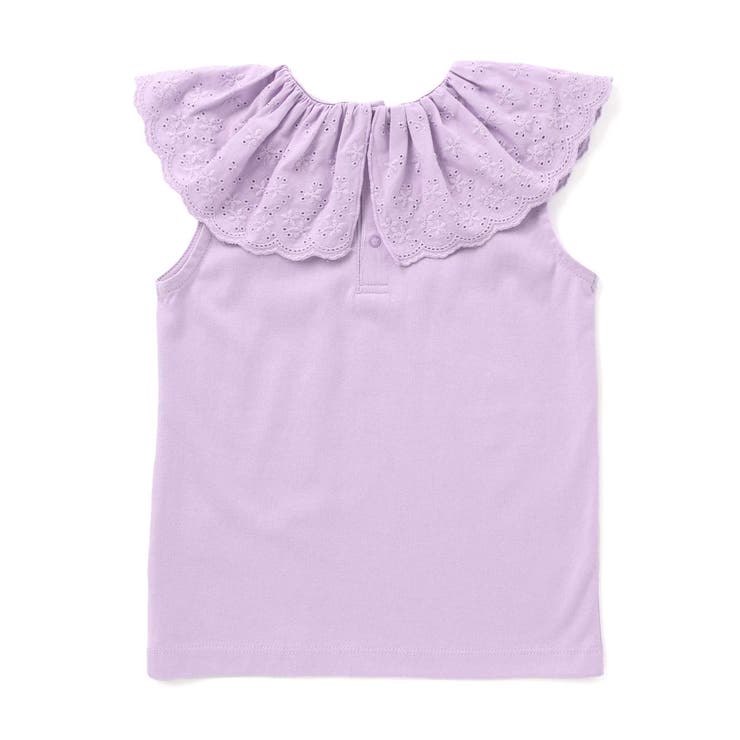 スカラップレースフリルカラー天竺ノースリーブTシャツ(90~150cm) | BeBe | 詳細画像11 