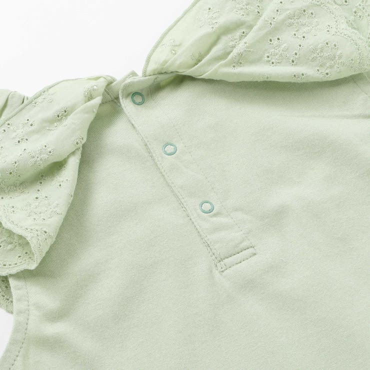 スカラップレースフリルカラー天竺ノースリーブTシャツ(90~150cm) | BeBe | 詳細画像17 