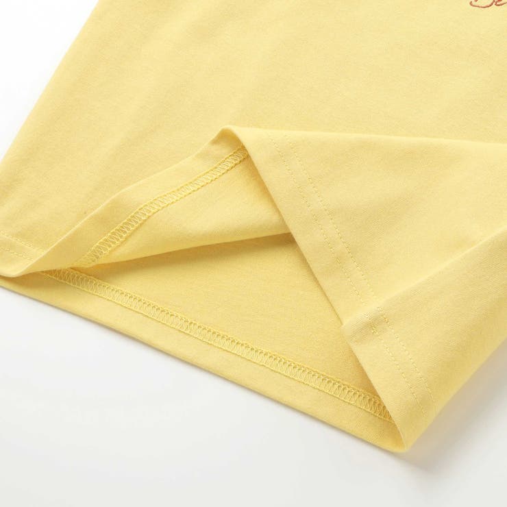 ちょうちょモチーフFLEURロゴ天竺フリル袖Tシャツ(90~160cm) | BeBe | 詳細画像17 