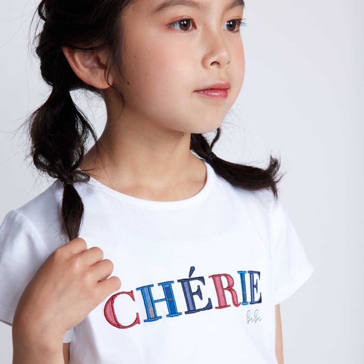ロゴパッチ刺しゅう半袖Tシャツ[品番：BEBK0011420]｜BeBe（ベベ