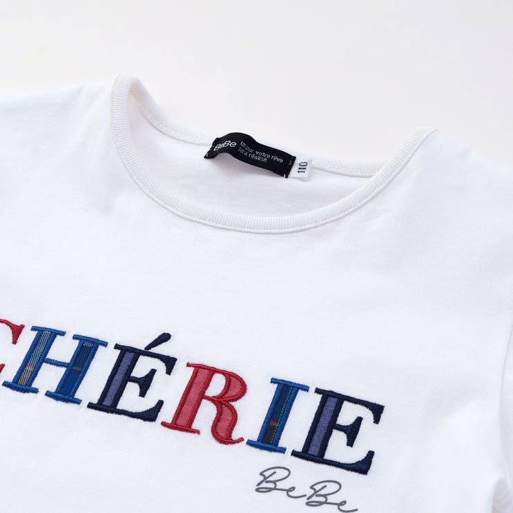 ロゴパッチ刺しゅう半袖Tシャツ | BeBe | 詳細画像9 