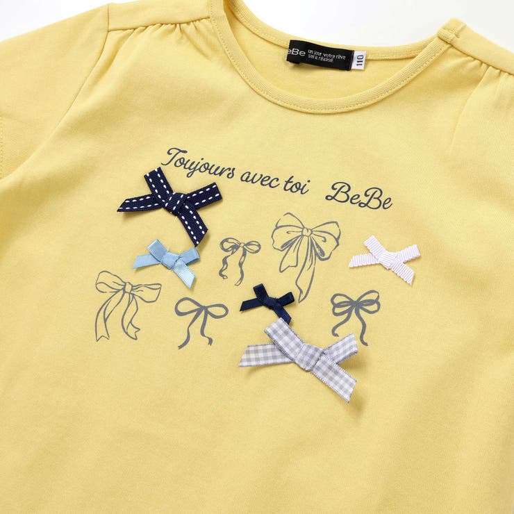 リボンいっぱい半袖天竺Tシャツ(90~150cm) | BeBe | 詳細画像8 