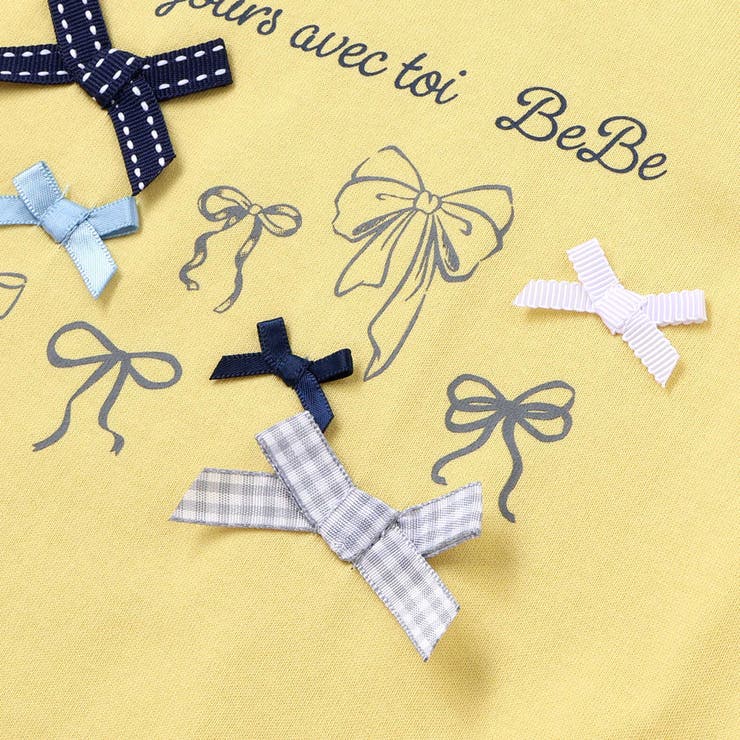 リボンいっぱい半袖天竺Tシャツ(90~150cm) | BeBe | 詳細画像9 