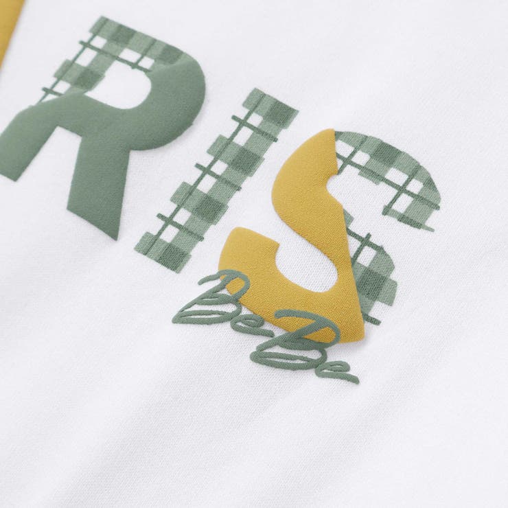PARISチェックロゴレイヤード風天竺半袖Tシャツ(90~150cm) | BeBe | 詳細画像11 