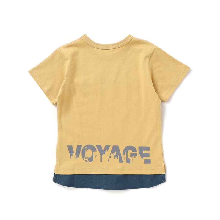 PARISチェックロゴレイヤード風天竺半袖Tシャツ(90~150cm) | BeBe | 詳細画像6 