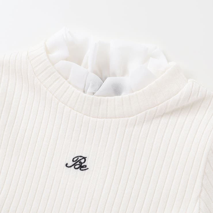 ペプラムフリル切替テレコプルオーバー(90~150cm) | BeBe | 詳細画像10 