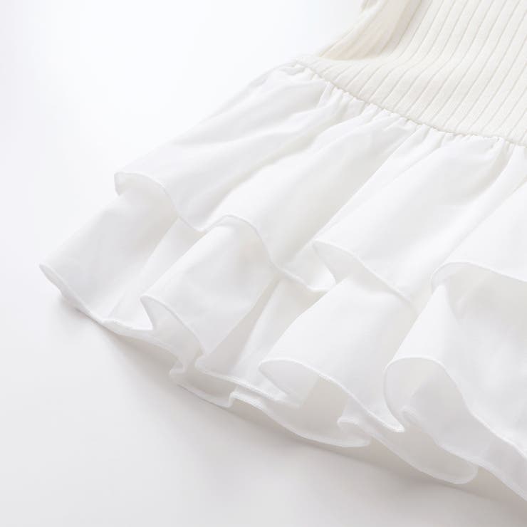 ペプラムフリル切替テレコプルオーバー(90~150cm) | BeBe | 詳細画像12 