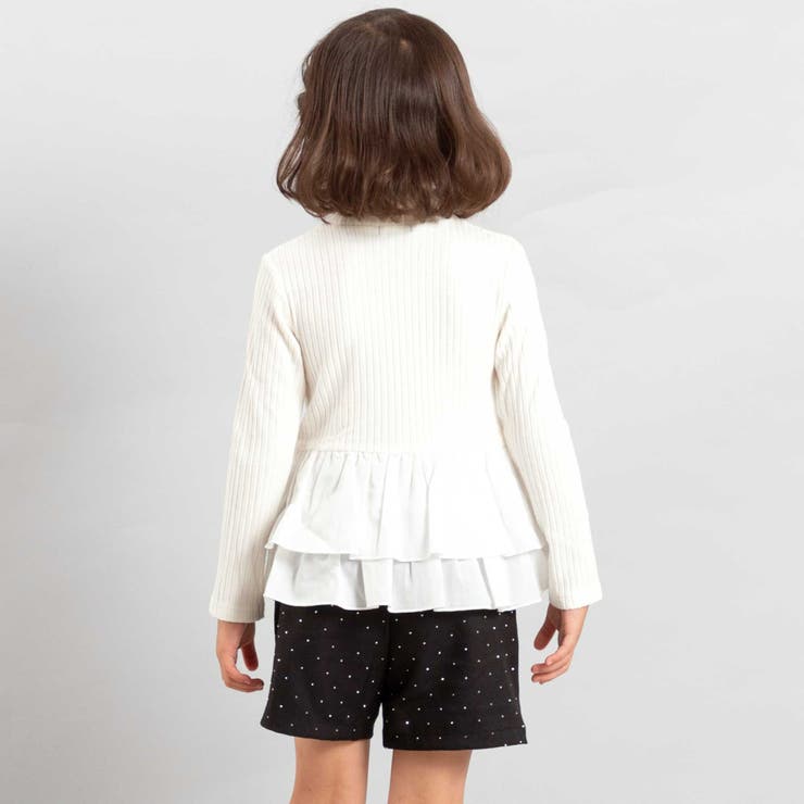 ペプラムフリル切替テレコプルオーバー(90~150cm) | BeBe | 詳細画像4 