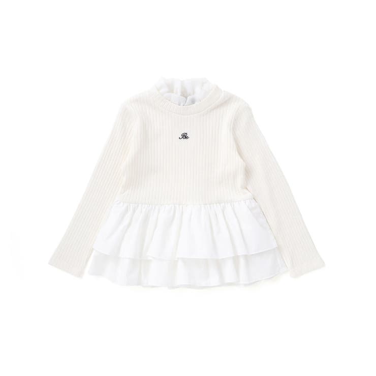 ペプラムフリル切替テレコプルオーバー(90~150cm) | BeBe | 詳細画像8 