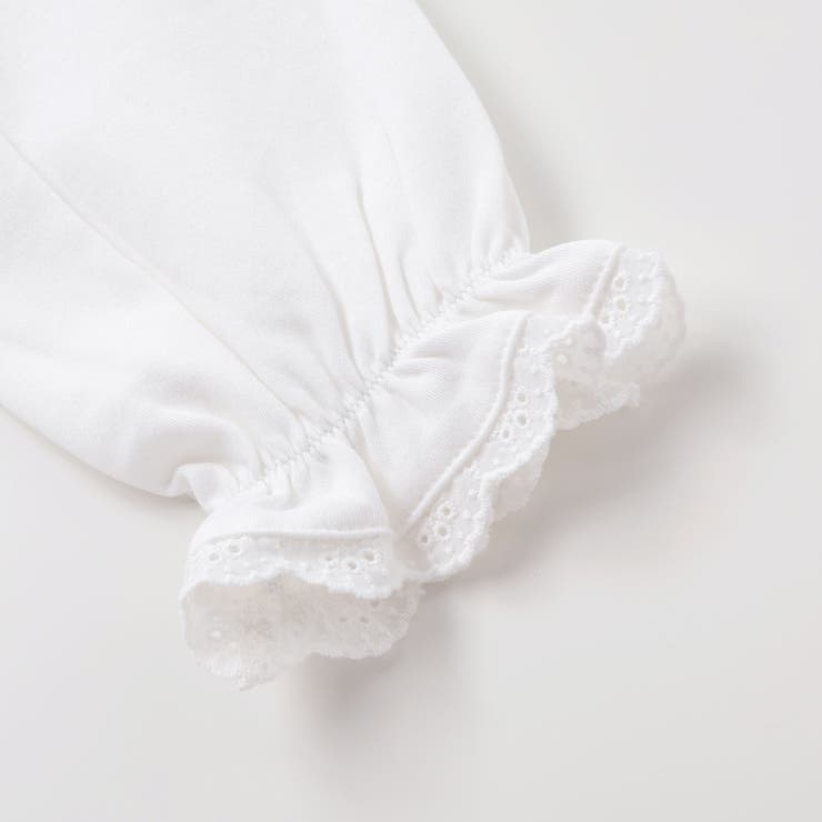 レースフリルカラース長袖Tシャツ(90~150cm) | BeBe | 詳細画像11 