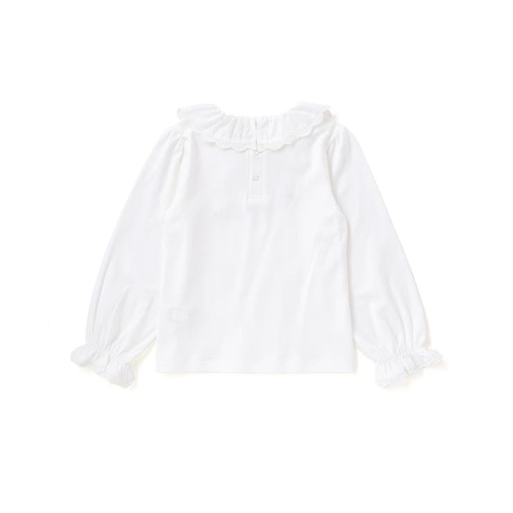レースフリルカラース長袖Tシャツ(90~150cm) | BeBe | 詳細画像6 