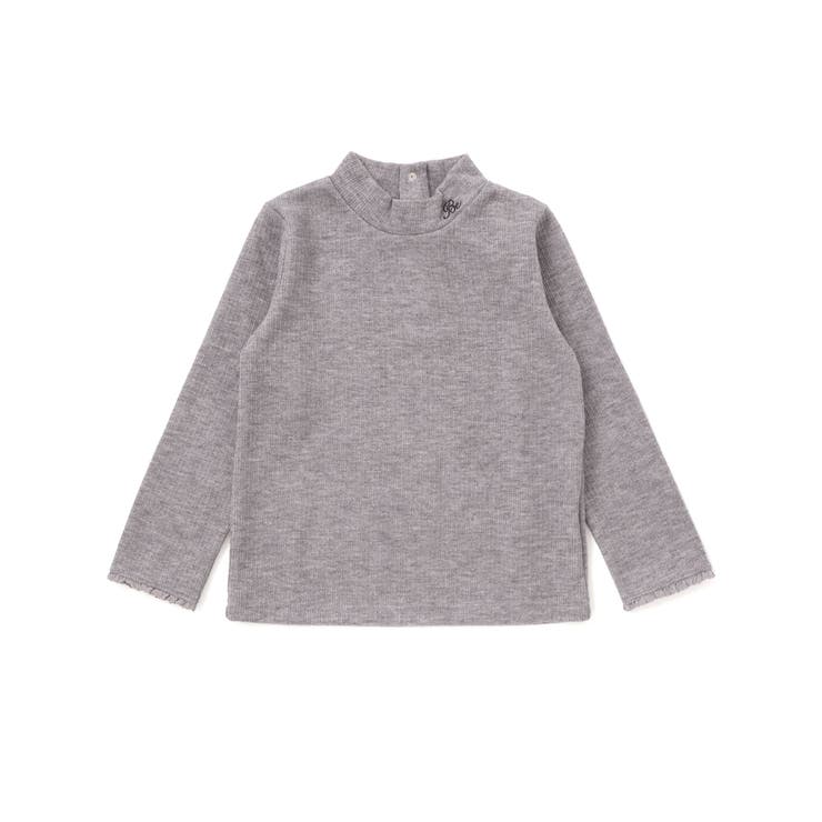 グレー | 起毛テレコハイネック長袖Tシャツ(90~150cm) | BeBe