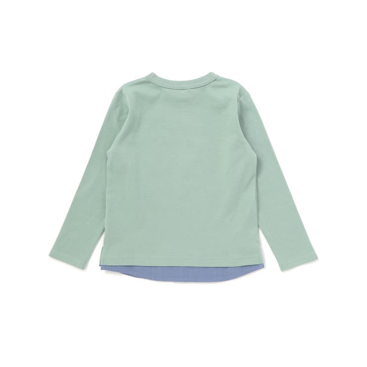 エッフェル塔プリントレイヤード風スムース長袖Tシャツ(90~150cm) | BeBe | 詳細画像8 