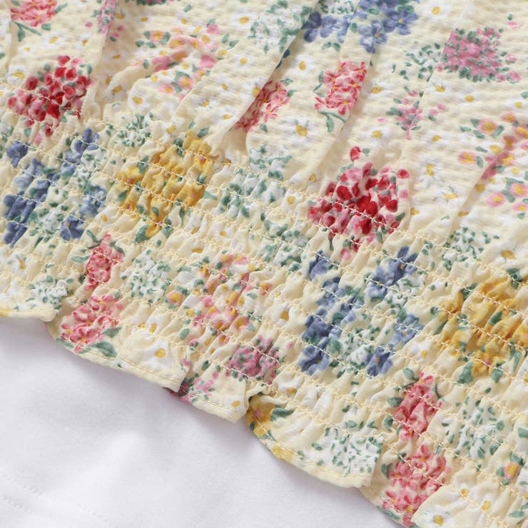 【お揃い】リップルマルシェフラワービスチェドッキング長袖Tシャツ(90~160c… | BeBe | 詳細画像11 