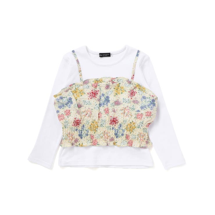 【お揃い】リップルマルシェフラワービスチェドッキング長袖Tシャツ(90~160c… | BeBe | 詳細画像7 