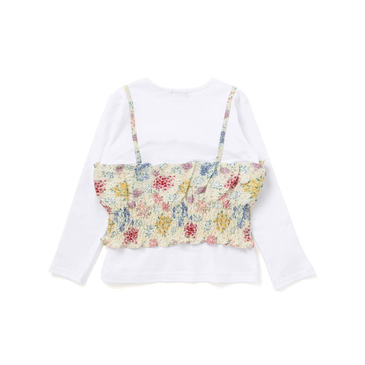 【お揃い】リップルマルシェフラワービスチェドッキング長袖Tシャツ(90~160c… | BeBe | 詳細画像8 