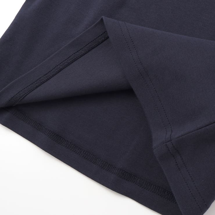 ラグラン編み立て襟付きロゴ刺しゅう長袖Tシャツ(90~150cm) | BeBe | 詳細画像15 