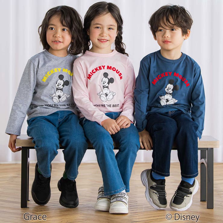 【Disney(ディズニー)】プリント天竺長袖Tシャツ(90~130cm) | BeBe | 詳細画像3 