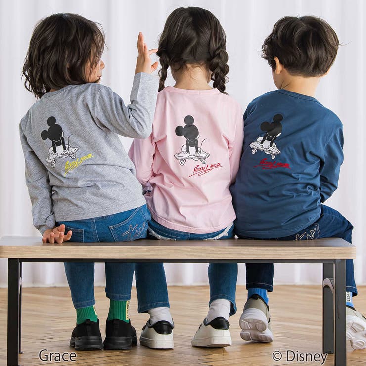 【Disney(ディズニー)】プリント天竺長袖Tシャツ(90~130cm) | BeBe | 詳細画像4 