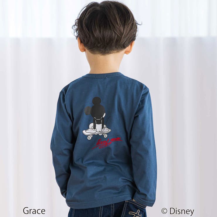 【Disney(ディズニー)】プリント天竺長袖Tシャツ(90~130cm) | BeBe | 詳細画像5 