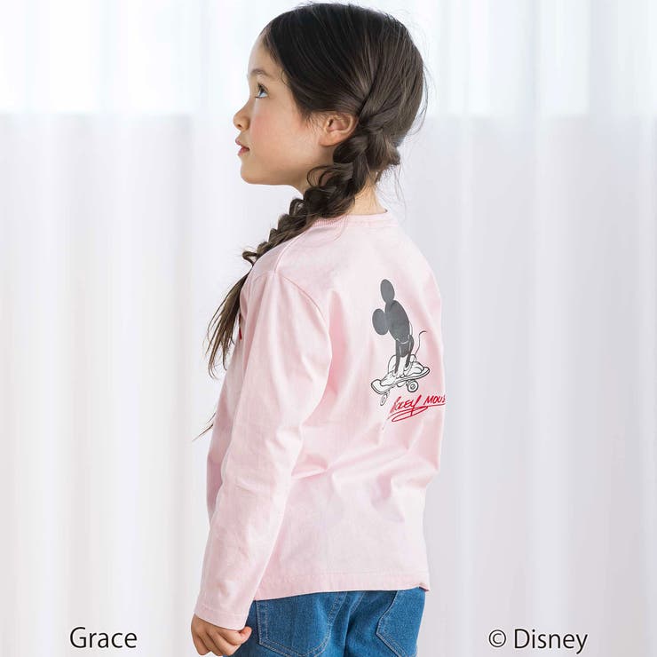 【Disney(ディズニー)】プリント天竺長袖Tシャツ(90~130cm) | BeBe | 詳細画像6 