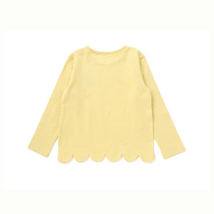 【抗菌防臭 UVカット】裾スカラップくま刺しゅう天竺長袖Tシャツ(90~130c… | BeBe | 詳細画像10 