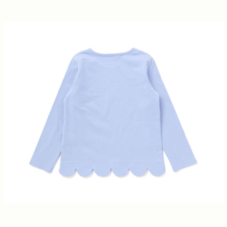 【抗菌防臭 UVカット】裾スカラップくま刺しゅう天竺長袖Tシャツ(90~130c… | BeBe | 詳細画像8 