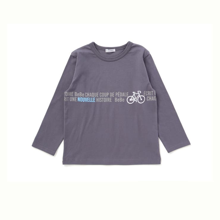 【抗菌防臭 UVカット】自転車プリントライン天竺長袖Tシャツ(90~130cm) | BeBe | 詳細画像6 