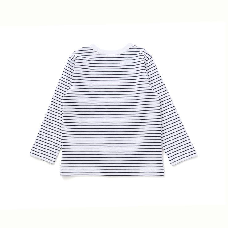 【抗菌防臭 UVカット】タフタポケットロゴプリント天竺長袖Tシャツ(90~130… | BeBe | 詳細画像5 