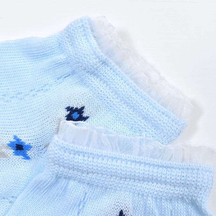 花柄チュール付きアンクルソックス(11~24cm) | BeBe | 詳細画像4 