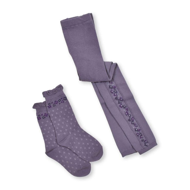 サイド花柄レギンスセット(80~140cm) | BeBe | 詳細画像3 