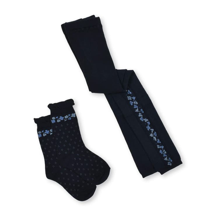 サイド花柄レギンスセット(80~140cm) | BeBe | 詳細画像9 