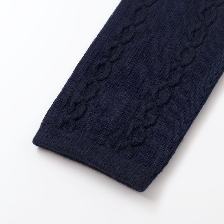 ケーブル編みレギンス+フリルクルーソックスセット(80~140cm) | BeBe | 詳細画像6 