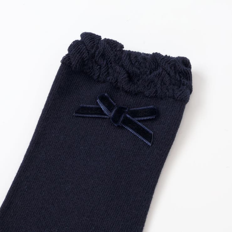 ケーブル編みレギンス+フリルクルーソックスセット(80~140cm) | BeBe | 詳細画像8 