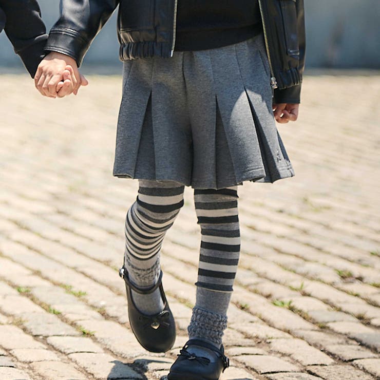 マルチボーダーレギンス+ショートルーズソックスセット(80~140cm) | BeBe | 詳細画像11 