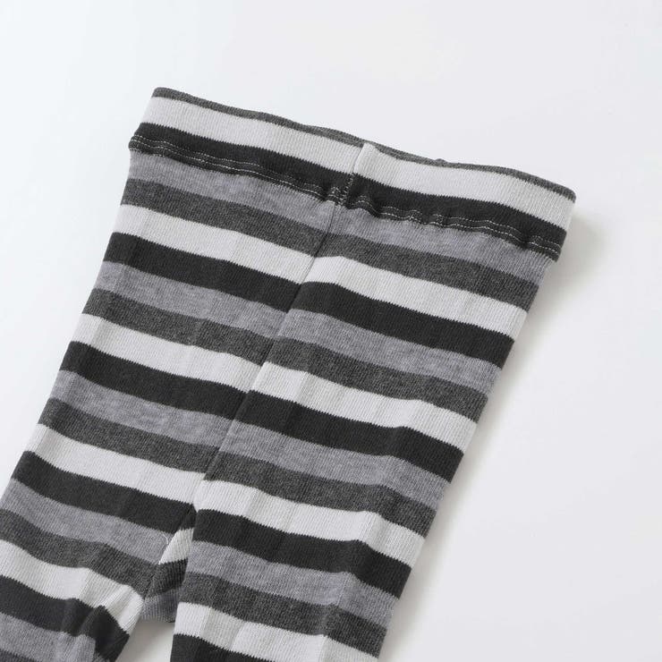 マルチボーダーレギンス+ショートルーズソックスセット(80~140cm) | BeBe | 詳細画像3 