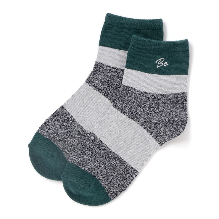 ランダムワイドボーダークルーソックス(11~24cm) | BeBe | 詳細画像1 