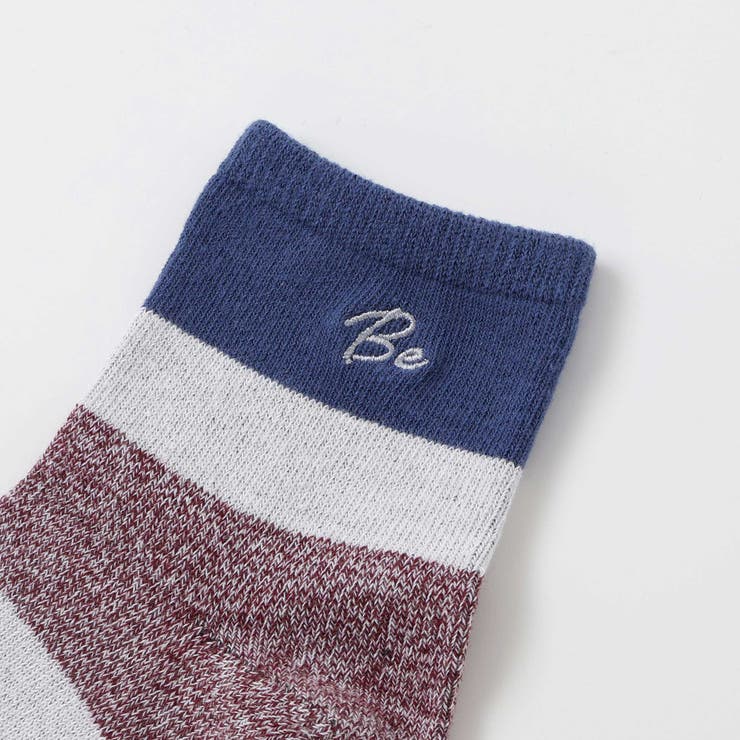 ランダムワイドボーダークルーソックス(11~24cm) | BeBe | 詳細画像2 