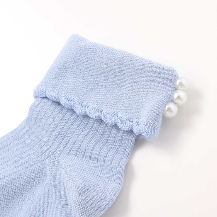パールモチーフ折り返しソックス(11~24cm) | BeBe | 詳細画像4 