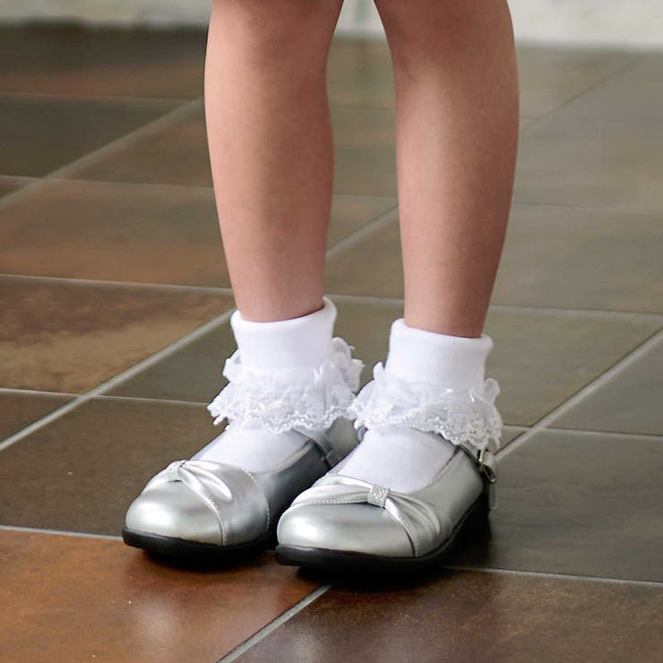 レース付き折り返しショートソックス(11~24cm) | BeBe | 詳細画像2 