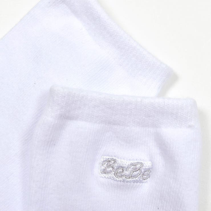 ロゴ入りクルーソックス(11~24cm) | BeBe | 詳細画像2 