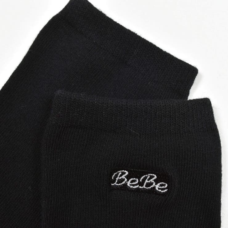 ロゴ入りクルーソックス(11~24cm) | BeBe | 詳細画像4 