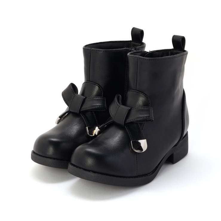 メタルポイントリボンショートブーツ(16~21cm) | BeBe | 詳細画像4 