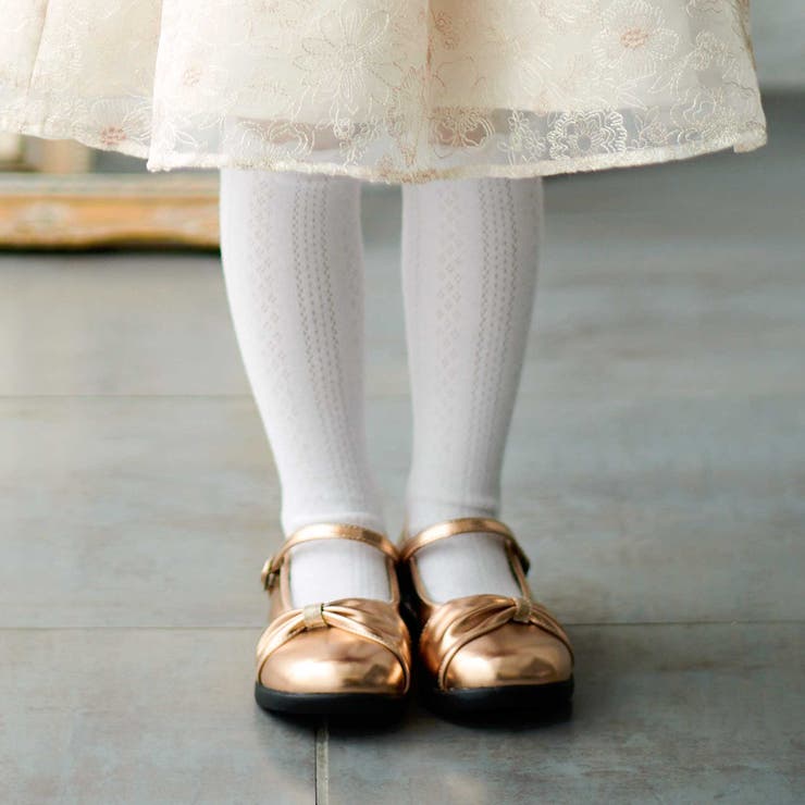 ギャザーリボンストラップシューズ(17~21cm) | BeBe | 詳細画像2 