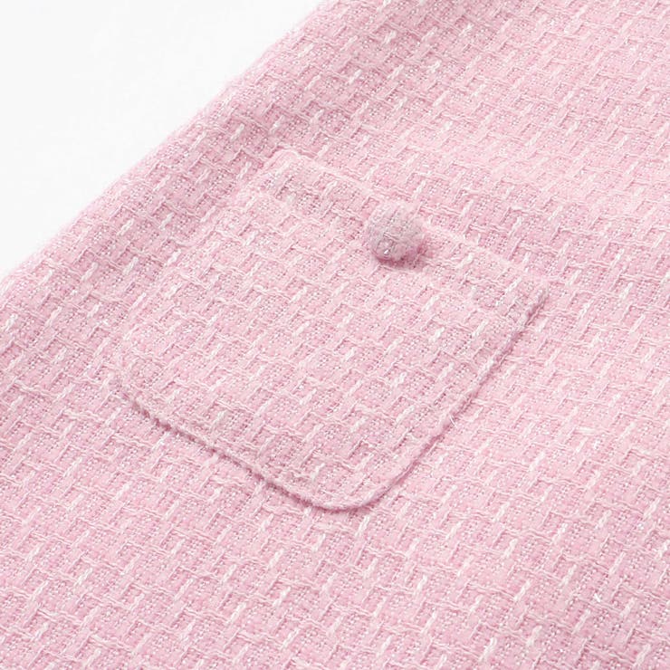 【お揃い】ブロッサムラメツイードパフスリーブワンピース(80~90cm) | BeBe | 詳細画像9 