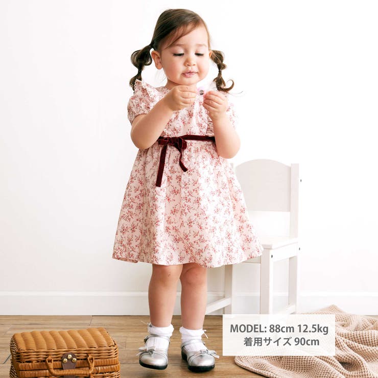 Katie baby toys ワンピース　パフスリーブワンピ　レア Katie baby toys ワンピース パフスリーブワンピ レア