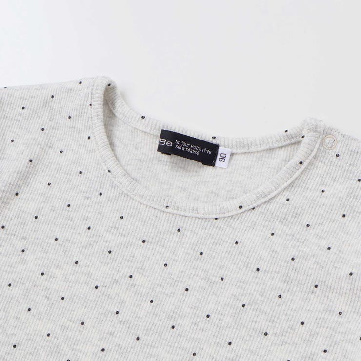 シャツコールビスチェ+ドット長袖Tシャツセット(90~100cm) | BeBe | 詳細画像9 
