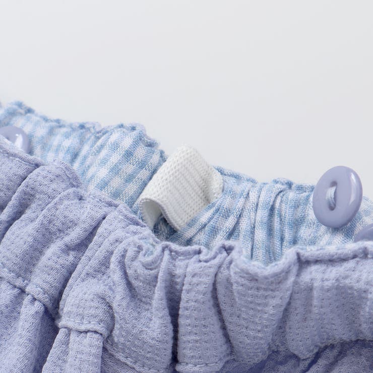 針抜き丸襟長袖ブラウス+サスペンダースカートセット(80~100cm) | BeBe | 詳細画像21 