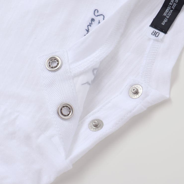 スラブ天竺肘パッチ長袖Tシャツ+オーバーオールセット(80~90cm) | BeBe | 詳細画像18 