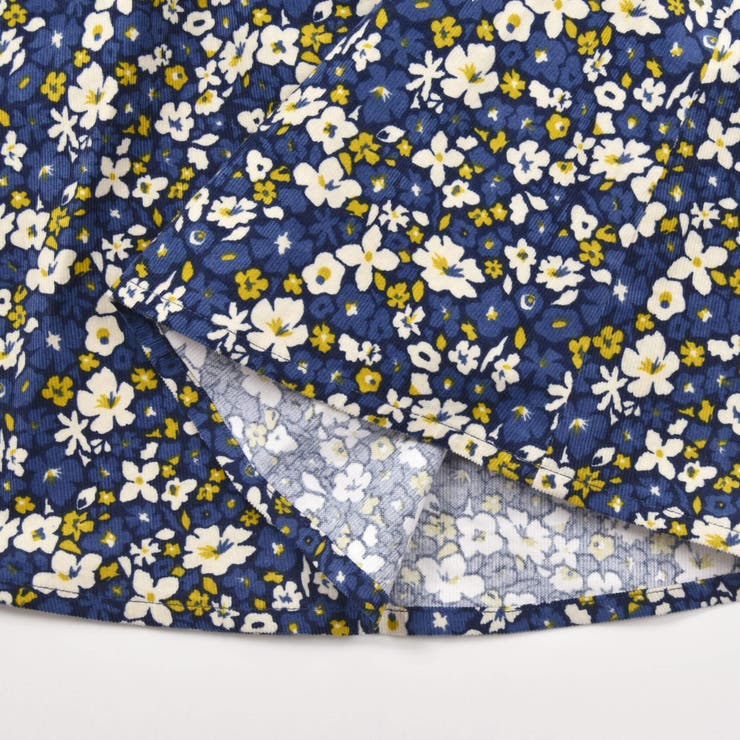 【お揃い】シャツコールフラワープリントヨークフリルワンピース(80~90cm) | BeBe | 詳細画像8 